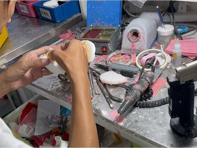 flexible denture processing